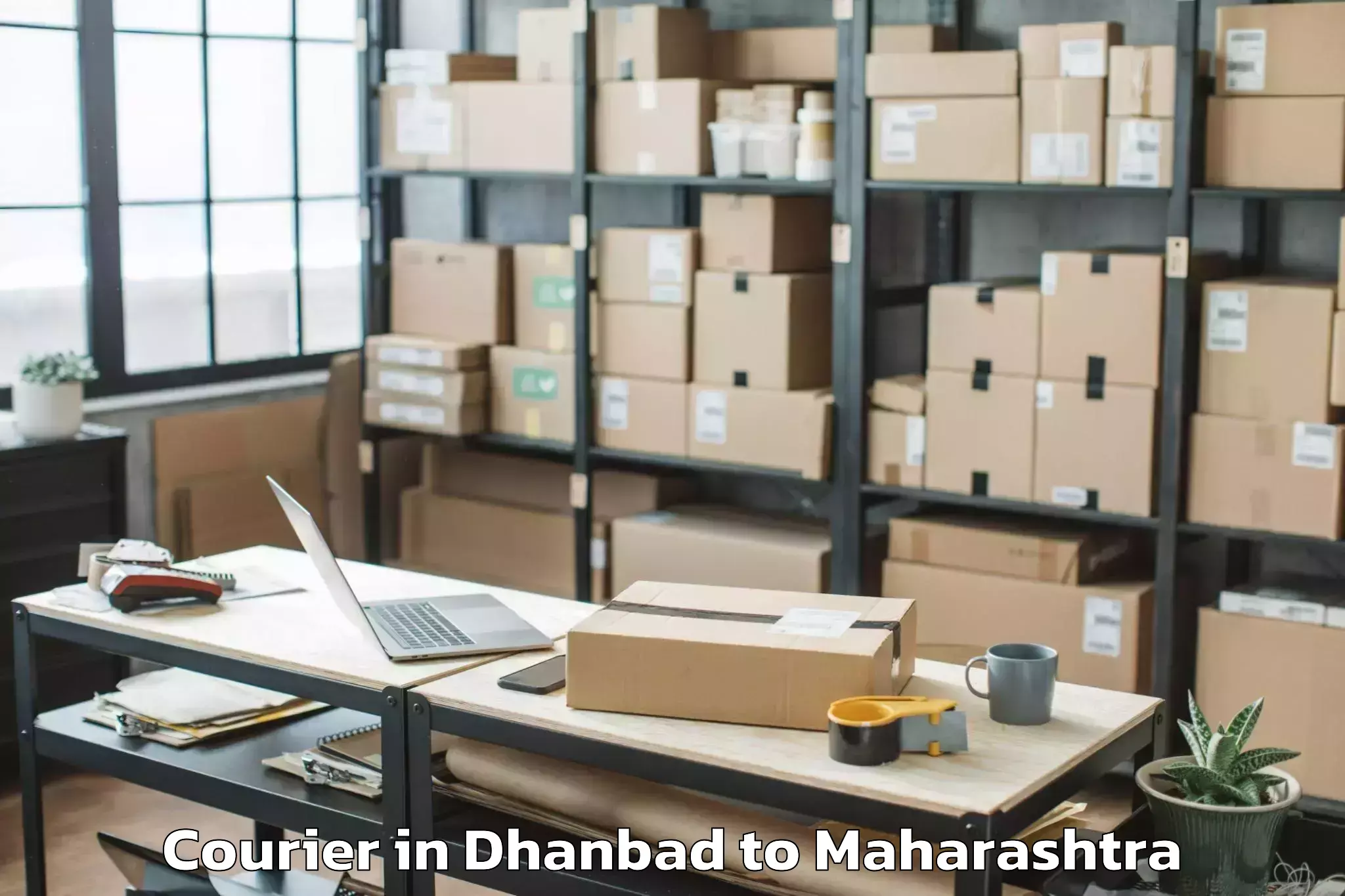 Easy Dhanbad to Warud Courier Booking